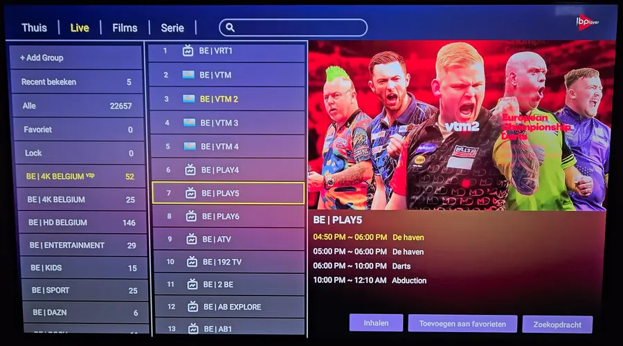 Schermafbeelding van Bestecode IPTV bij Stefan Claes